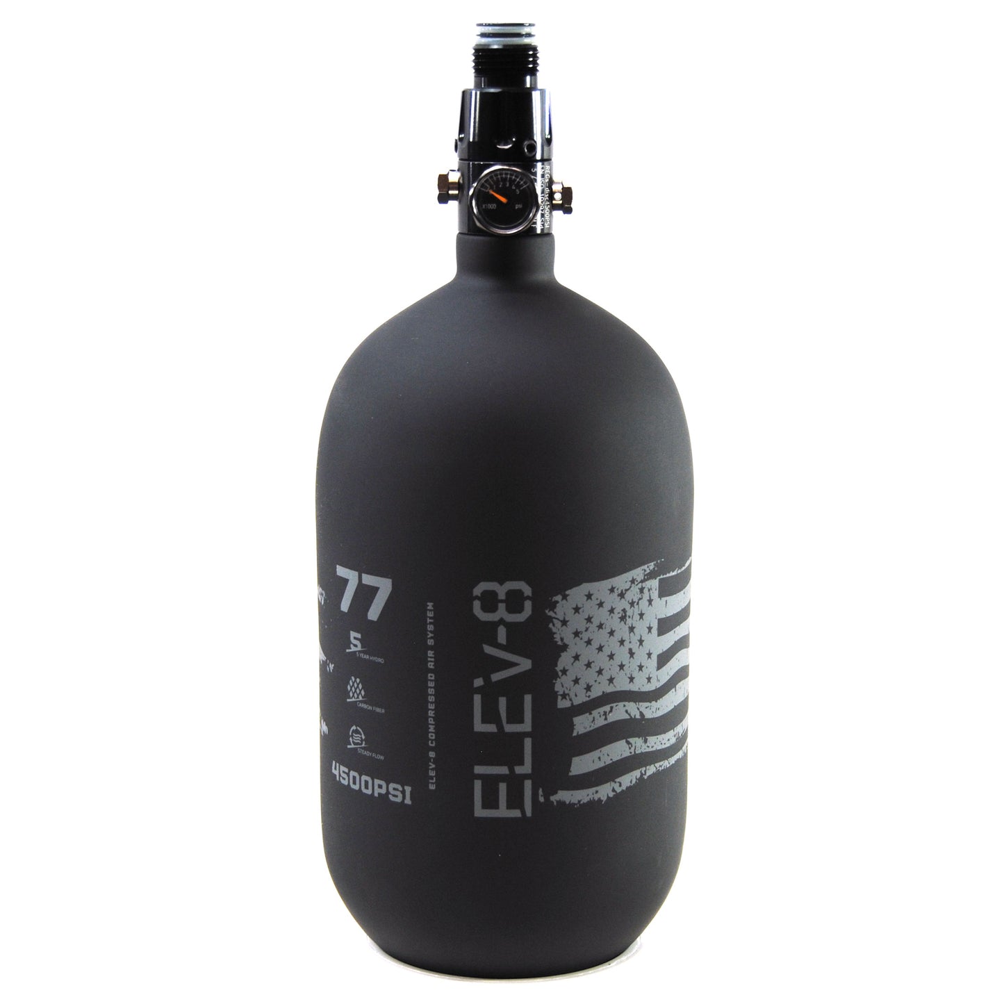 ELEV-8 Products Carbon Fiber HPA 77ci/4500psi Tank - Matte