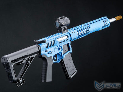 EMG F1 UDR-15 Skeletonized AR-15 eSilverEdge Airsoft AEG Rifle w/ C7M M-LOK Handguard - Blue - Carbine
