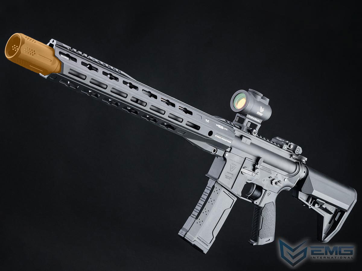 EMG Custom Built Strike Industries Licensed "Sentinel" AR-15 Airsoft AEG Rifle w/ GRIDLOK® LITE Handguard - Black - 15" Rail