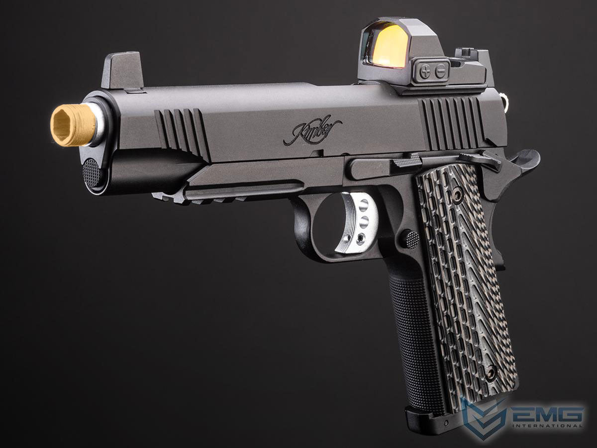 EMG x Kimber Licensed Custom TLE/RL II 1911 CO2 Gas Blowback Airsoft Pistol with G10 Grips