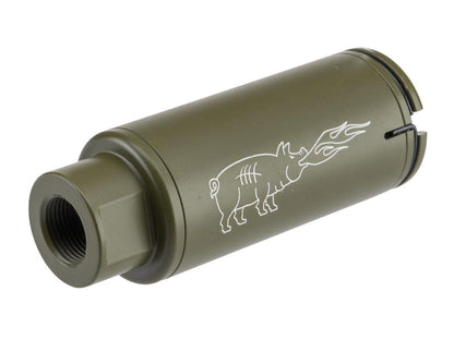 EMG Noveske Flash Hider w/ Built-In Nano Compact Rechargeable Tracer - KX5 - Bazooka Green