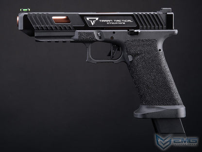 EMG Custom TTI JW2 Combat Master Slide + Ultimate GBB Frame Custom Airsoft Gas Blowback Pistol - Black