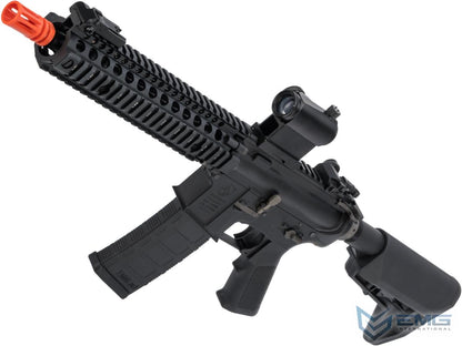 EMG Custom Built Colt Licensed M4 SOPMOD Block 2 Airsoft AEG Rifle with Daniel Defense Rail System - 9.5" MK18 - 350 FPS - Black