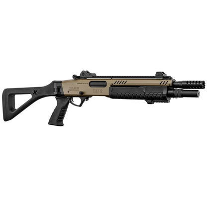 Lancer Tactical Fabarm 33" Compact Green Gas Pump Airsoft Shotgun - Tan