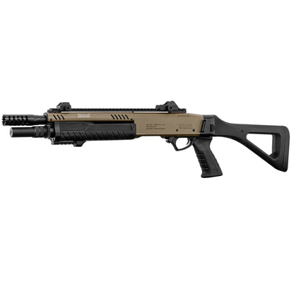 Lancer Tactical Fabarm 33" Compact Green Gas Pump Airsoft Shotgun - Tan