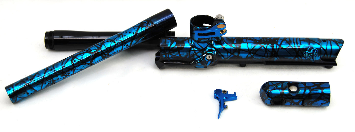 Inception Designs FLE Etha3 & Etha3M Body kit with Stella Barrel, Fang Trigger and EZ ASA - Gloss Finish, Splash Anodized