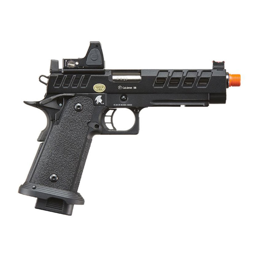 Lancer Tactical Heracles Hi-Capa Green Gas Blowback Airsoft Pistol w/ Reflex Sight - Black