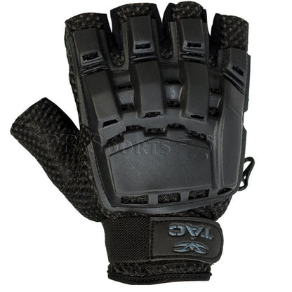 Valken V-Tac Half Finger Plastic Gloves - Black