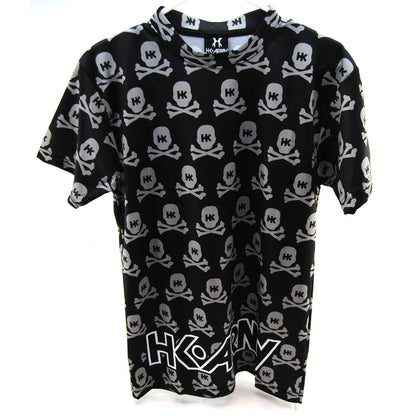 HK Army Dry Fit T-Shirt All Over Black/Grey - Small