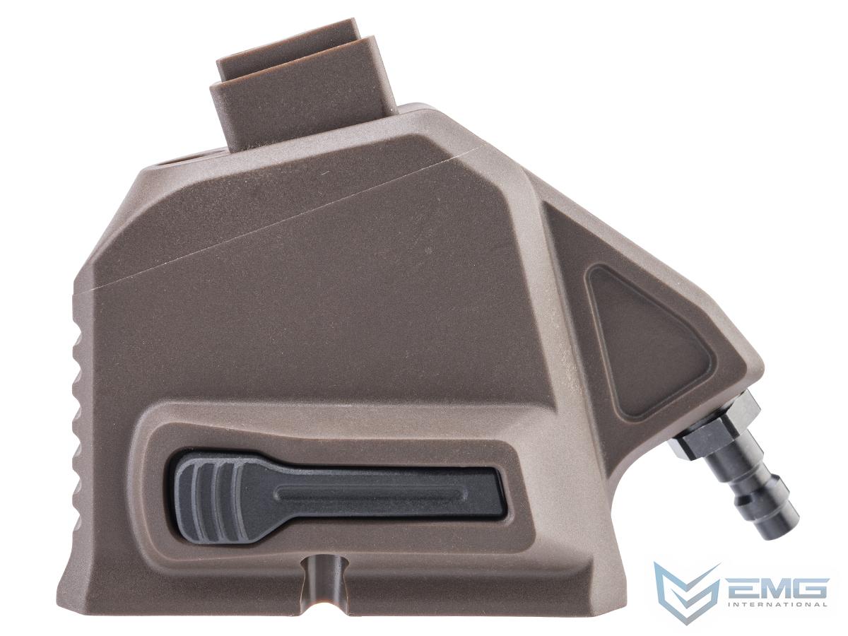 EMG Master Mods M4 HPA Magazine Adapter for Gas Blowback Airsoft Pistols by ICS for TM Hi-Capa