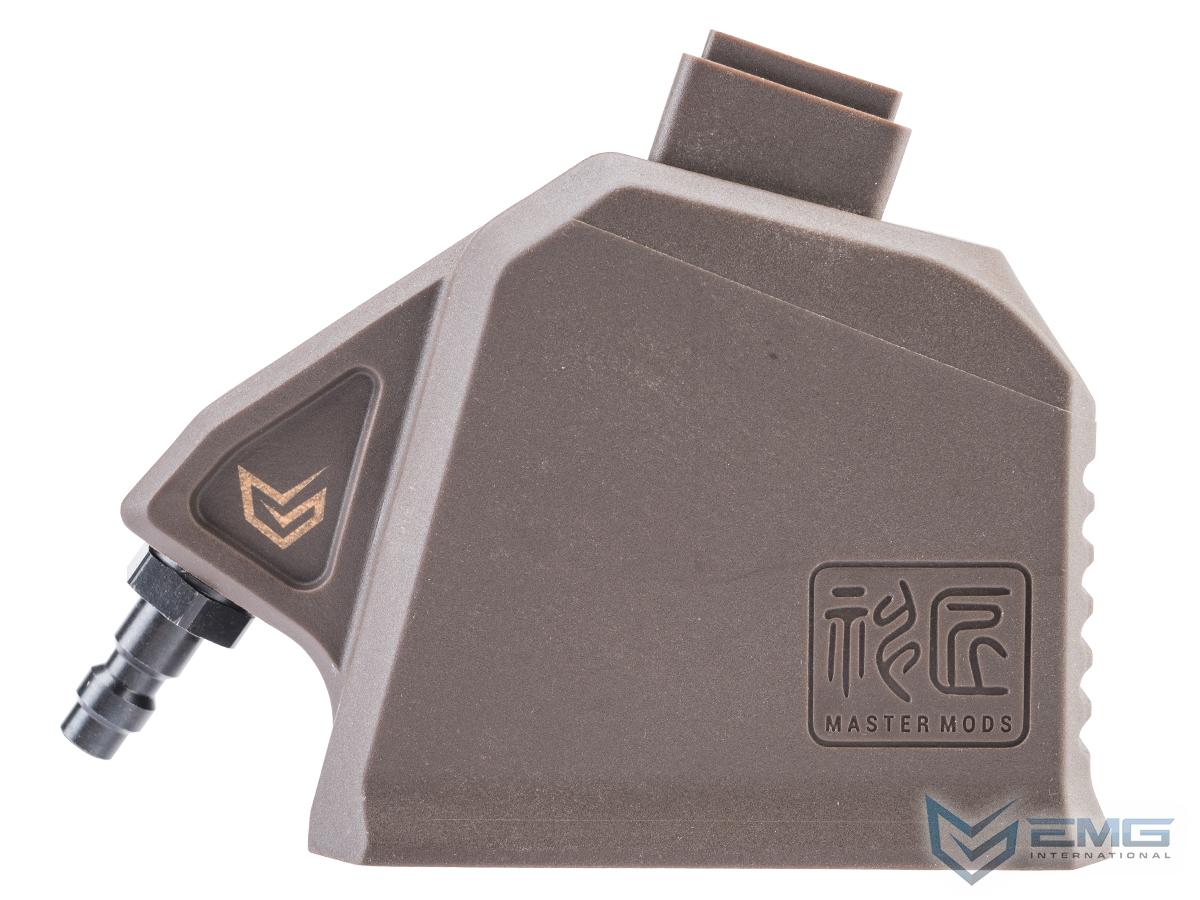 EMG Master Mods M4 HPA Magazine Adapter for Gas Blowback Airsoft Pistols by ICS for TM Hi-Capa