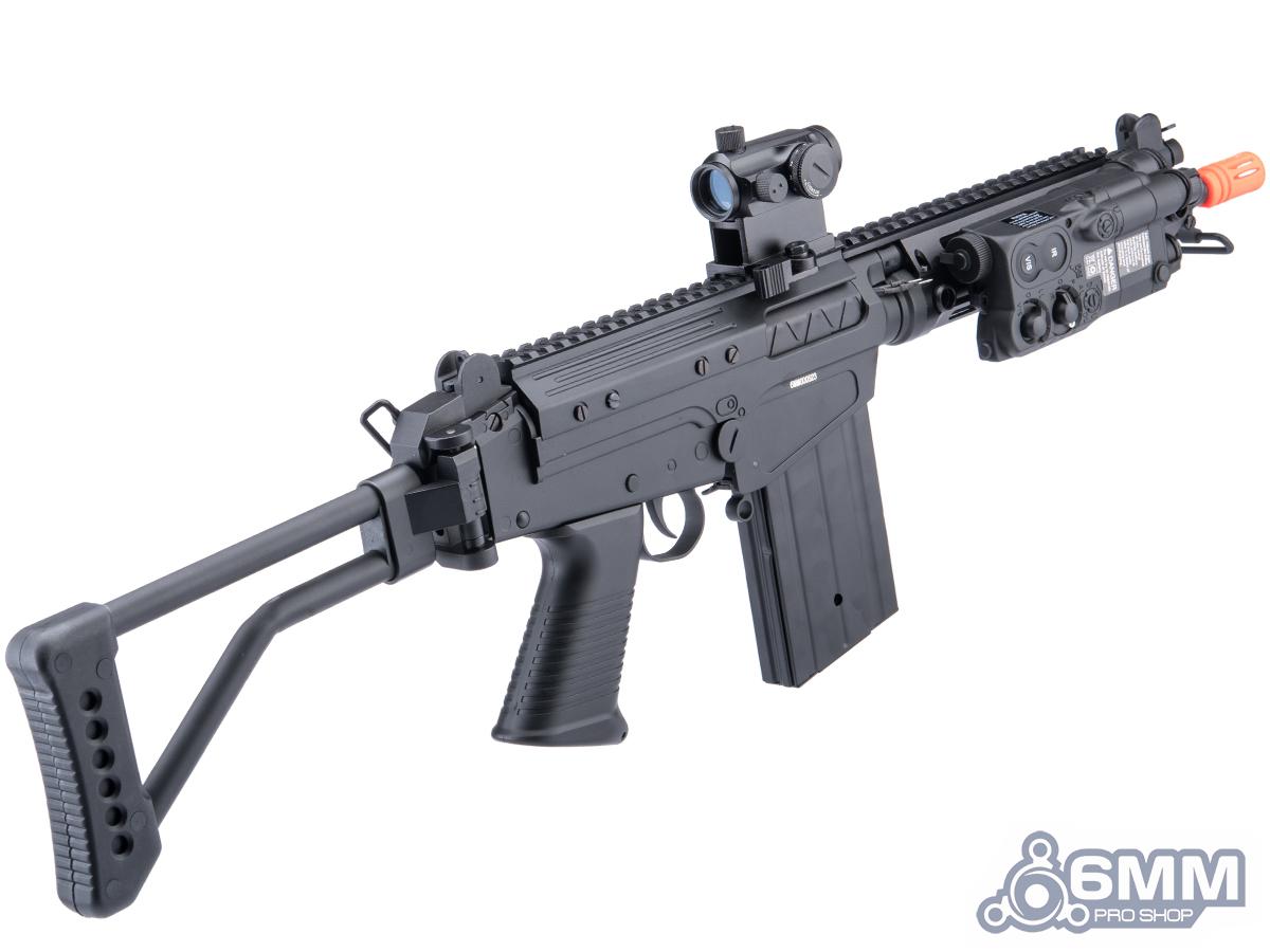 6mmProShop FAL Carbine Airsoft AEG w/ M-LOK Handguard - Shortly Barrel - Folding Stock