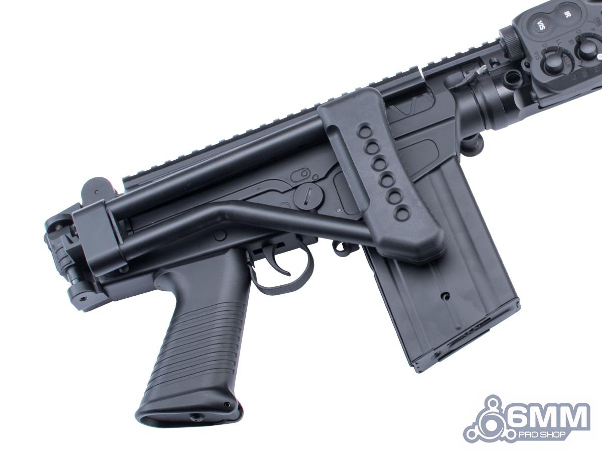 6mmProShop FAL Carbine Airsoft AEG w/ M-LOK Handguard - Shortly Barrel - Folding Stock