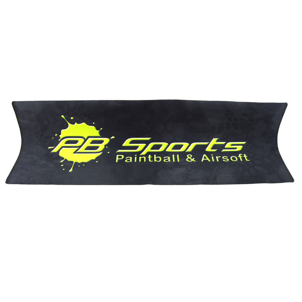 Exalt Large Players Tech Mat Camo Lime - PB Sports Logo