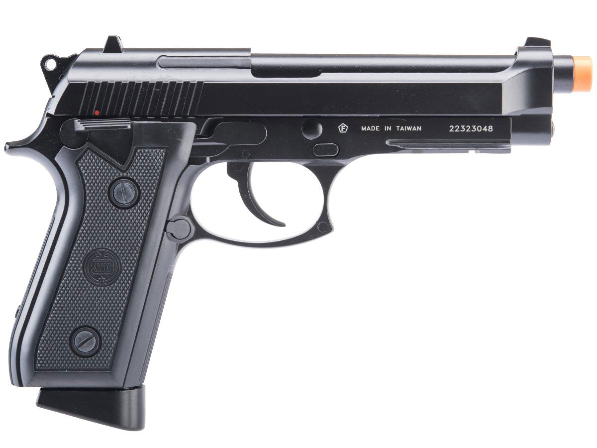 M9 PT92 Full Metal Semi / Full Auto Select Fire CO2 Gas Blowback Airsoft Pistol by KWC - Black