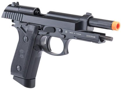 M9 PT92 Full Metal Semi / Full Auto Select Fire CO2 Gas Blowback Airsoft Pistol by KWC - Black