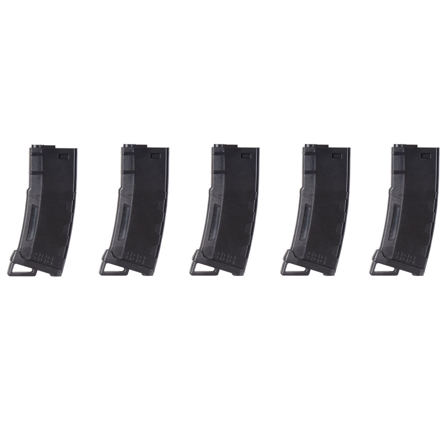 Lancer Tactical 130rd Mid-Capacity Magazine 5 Pack - Black