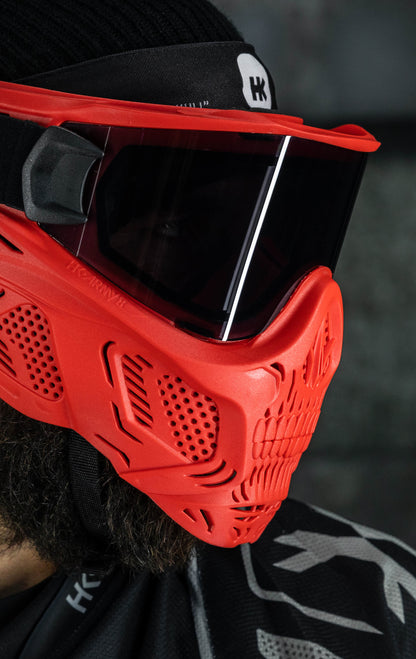 HSTL Skull Goggle "Sinner" - Red w/ Smoke Lens