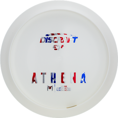 Discraft White ESP Athena Bottom Stamp