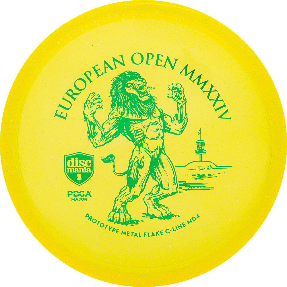 Discmania Metal Flake C-Line MD4 Midrange Disc - 2024 European Open Stamp