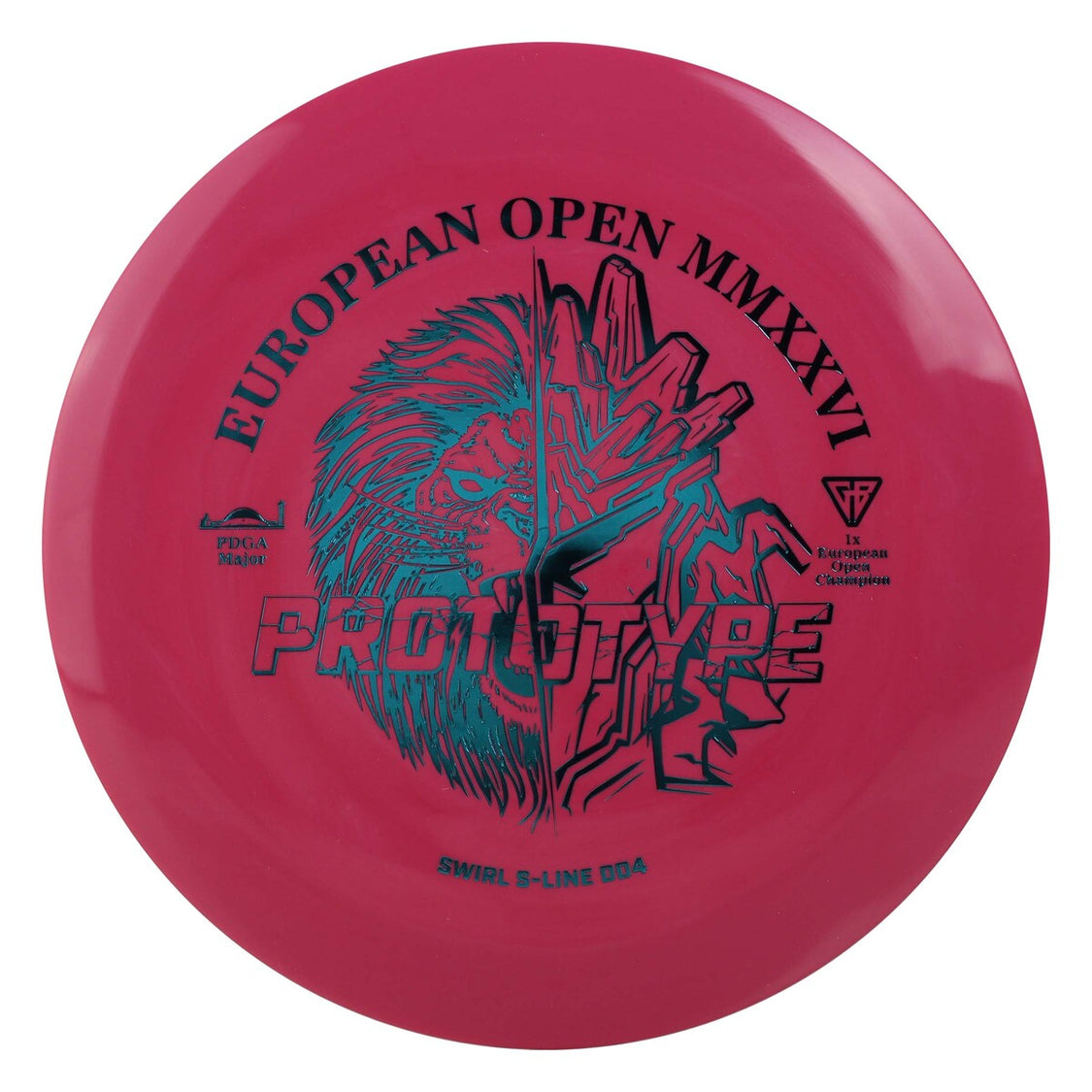 Discmania Prototype Swirl S-Line DD4 Disc - European Open 2026 Stamp