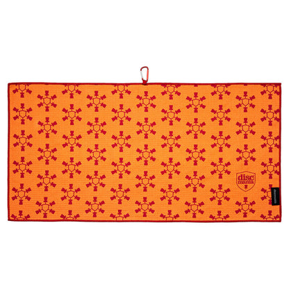 Discmania Microfiber Waffle Towel - Mosaic DM Red/Yellow