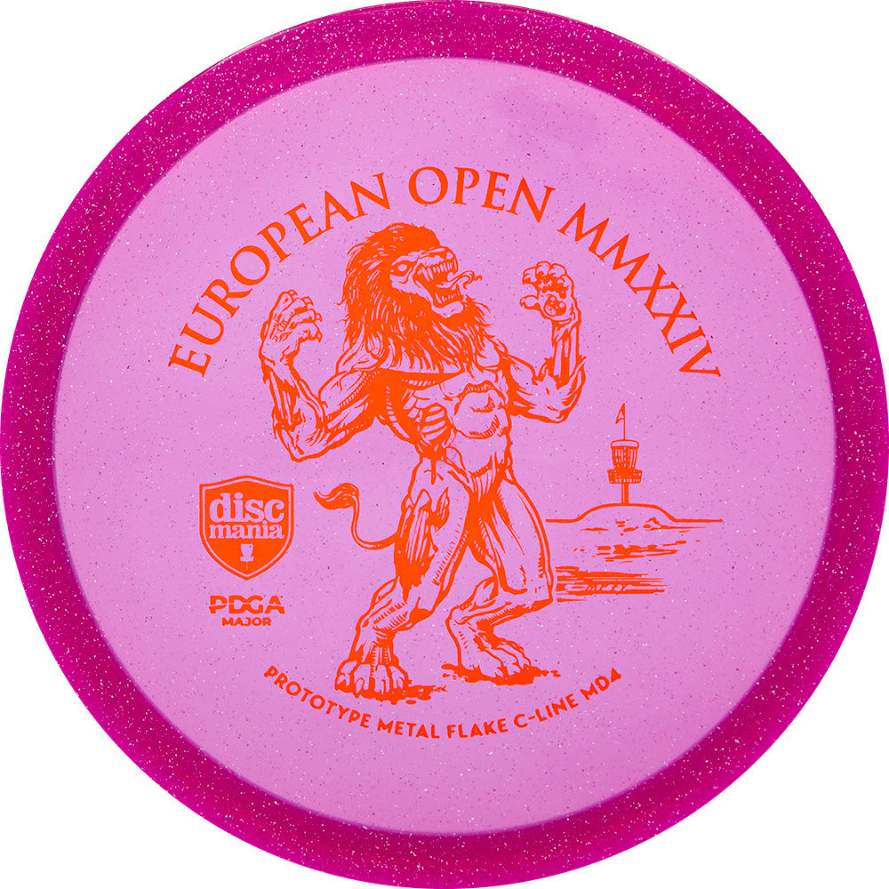 Discmania Metal Flake C-Line MD4 Midrange Disc - 2024 European Open Stamp