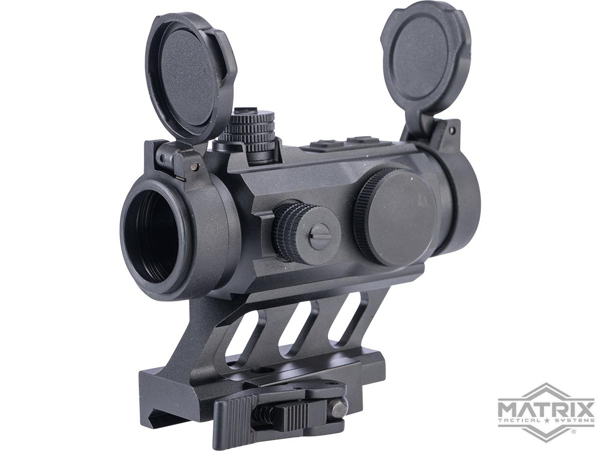 Matrix X1-E 1x23 Style Compact Red/Green Dot Reflex Sight w/ QD 1.25" Cantilever Riser Mount