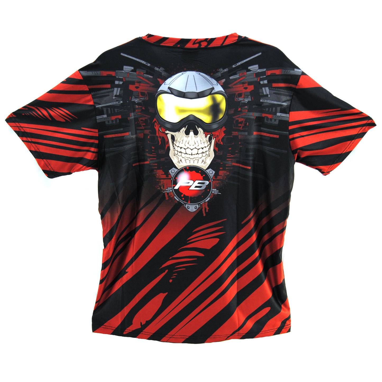 PB Sports Stretchy Soft T-Shirt - Skull Gunner