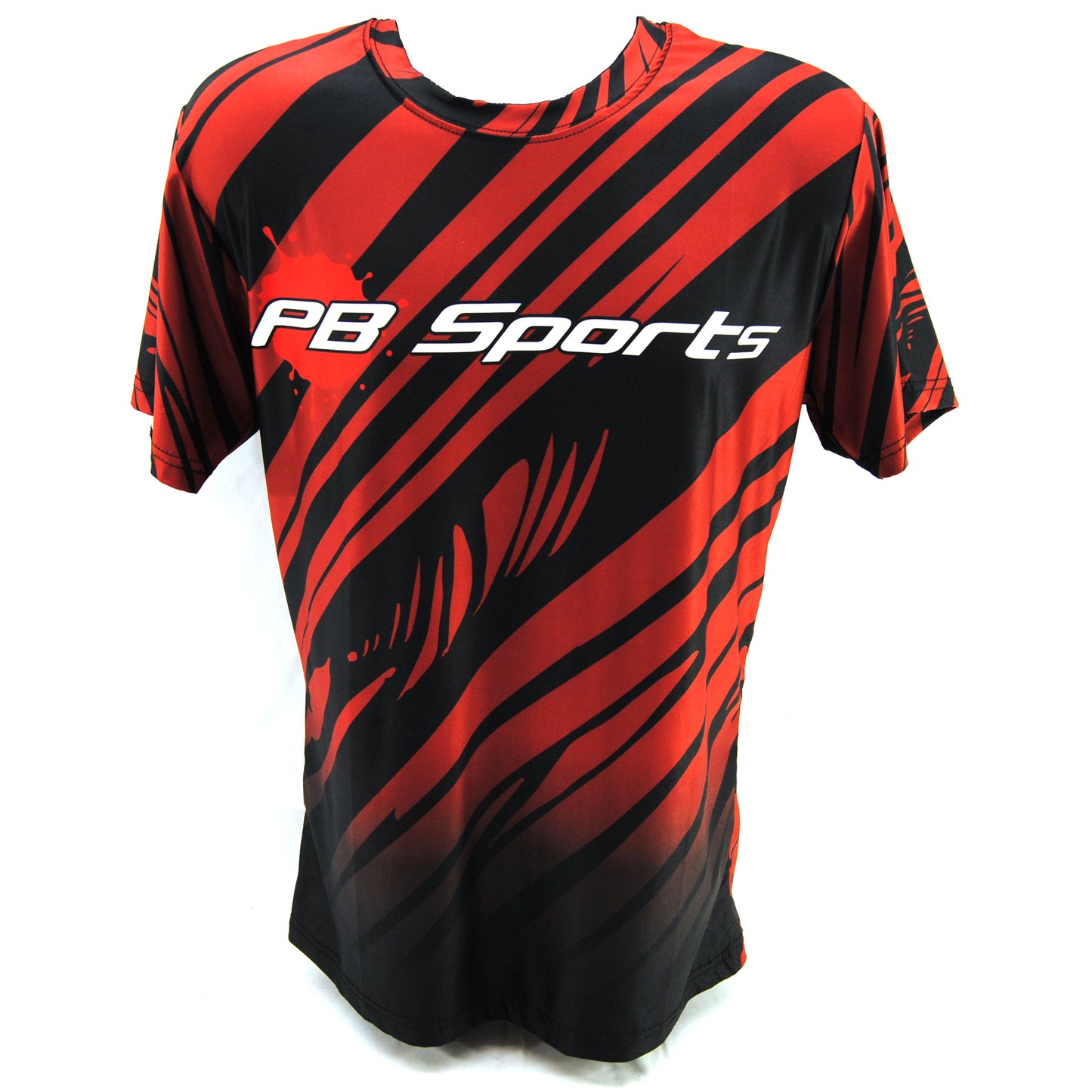 PB Sports Stretchy Soft T-Shirt - Skull Gunner Red