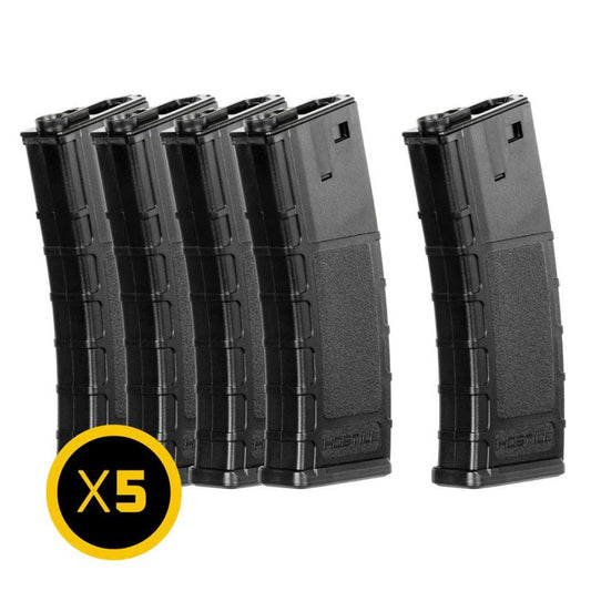 HK Army Hostile AWS RMAG Hi-Cap Thermold 300rd Magazine 5 Pack - Black