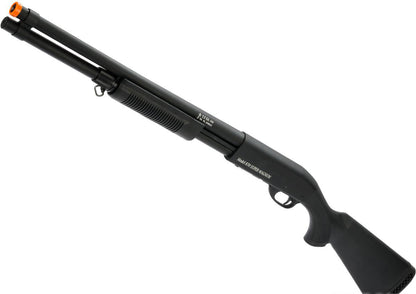 S&T M870 Type Full Metal Airsoft Training Shotgun - Standard - Black - Polymer Stock