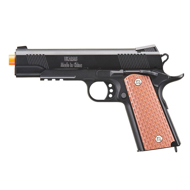 UK Arms 1911 Tac Heavyweight Series Airsoft Spring Pistol - Black