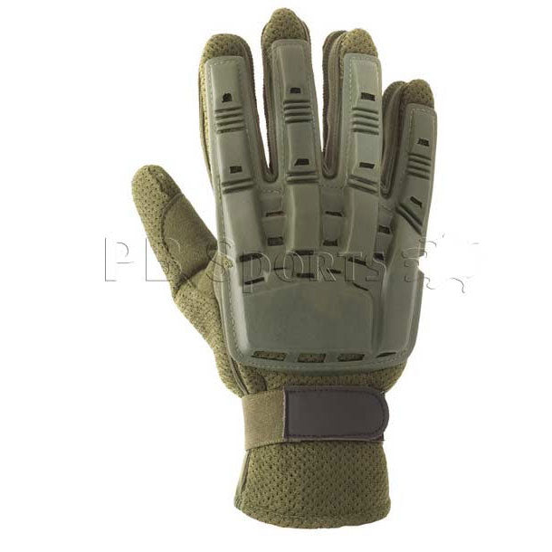Valken V-Tac Full Finger Plastic Gloves - Olive