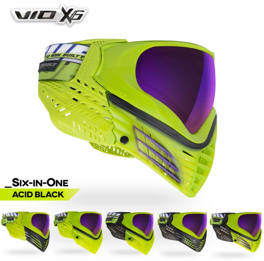 Virtue VIO X6 Paintball Goggle - Acid Black