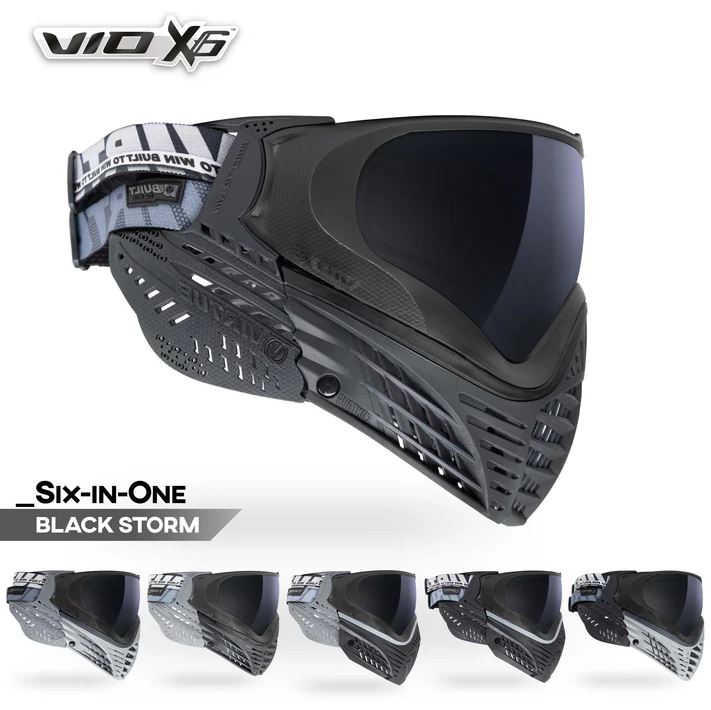 Virtue VIO X6 Paintball Goggle - Black Storm