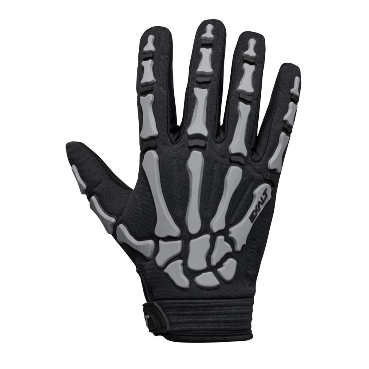 Exalt Death Grip Full Finger Gloves Black/Grey - Small - Exalt