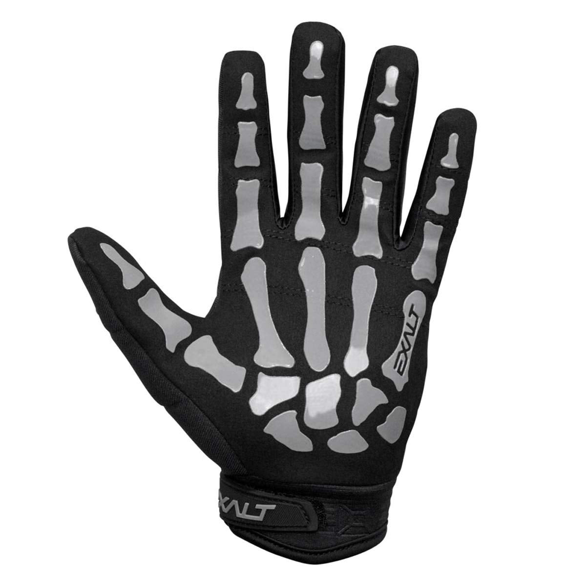 Exalt Death Grip Full Finger Gloves Black/Grey - Small - Exalt