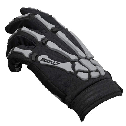 Exalt Death Grip Full Finger Gloves Black/Grey - Small - Exalt