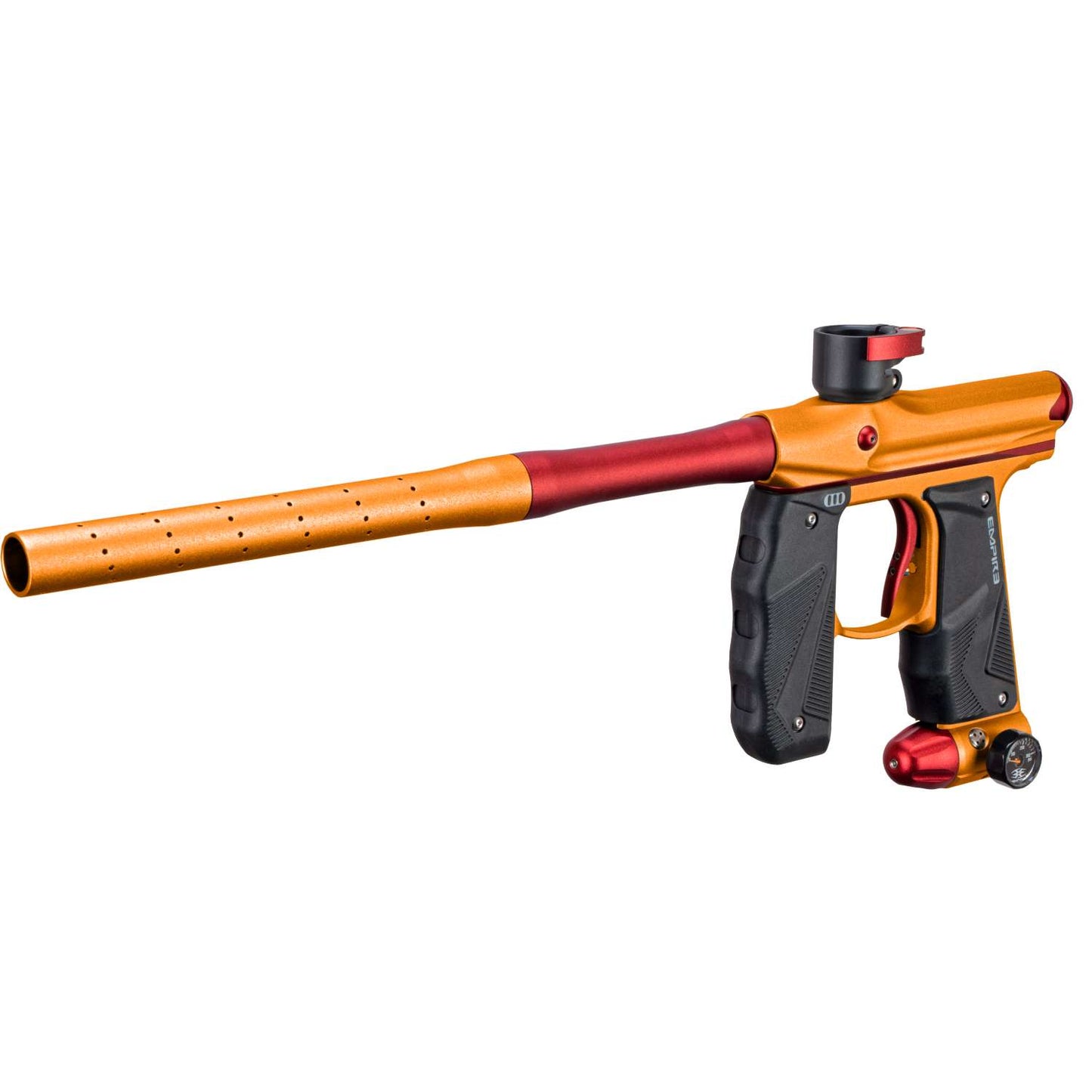 Empire Mini GS Paintball Gun w/ 2 Piece Barrel - Dust Orange / Dust Red - Empire