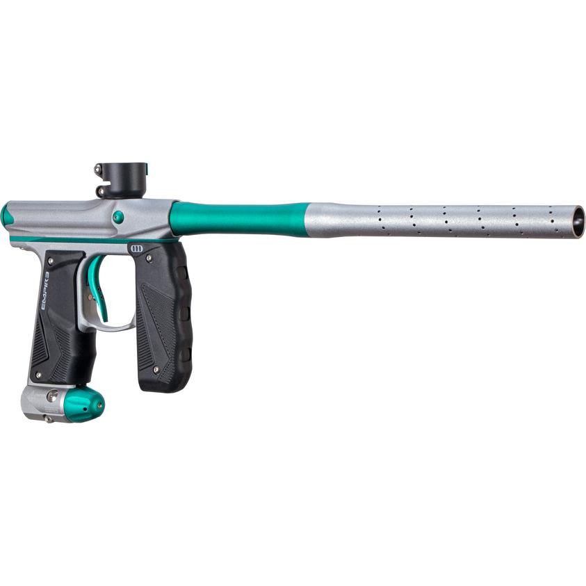 Empire Mini GS Paintball Gun w/ 2 Piece Barrel - Dust Grey / Teal - Empire