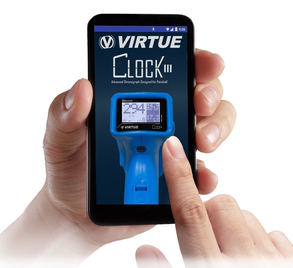 Virtue Clock III Paintball Chronograph - Red - Virtue