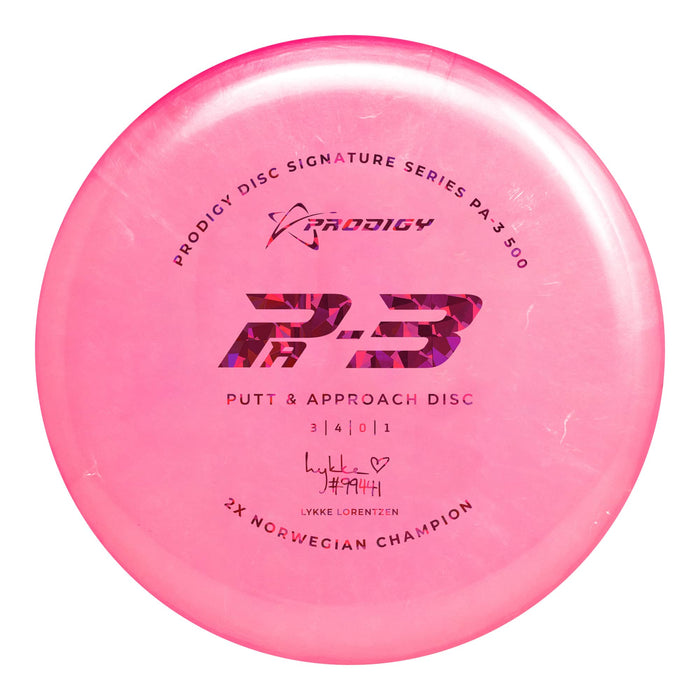 Prodigy PA-3 Putt & Approach Disc - 500 Plastic - Lykke Lorentzen 2022 Signature Series