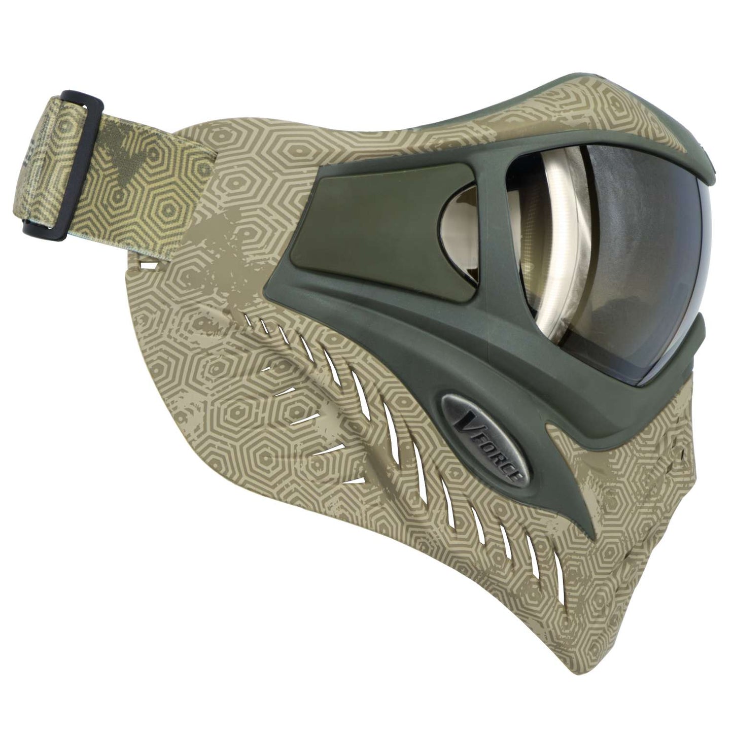 V-Force Grill SE Paintball Mask Goggle - Hexstreme Sand w/ Quicksilver HDR and Clear Lens