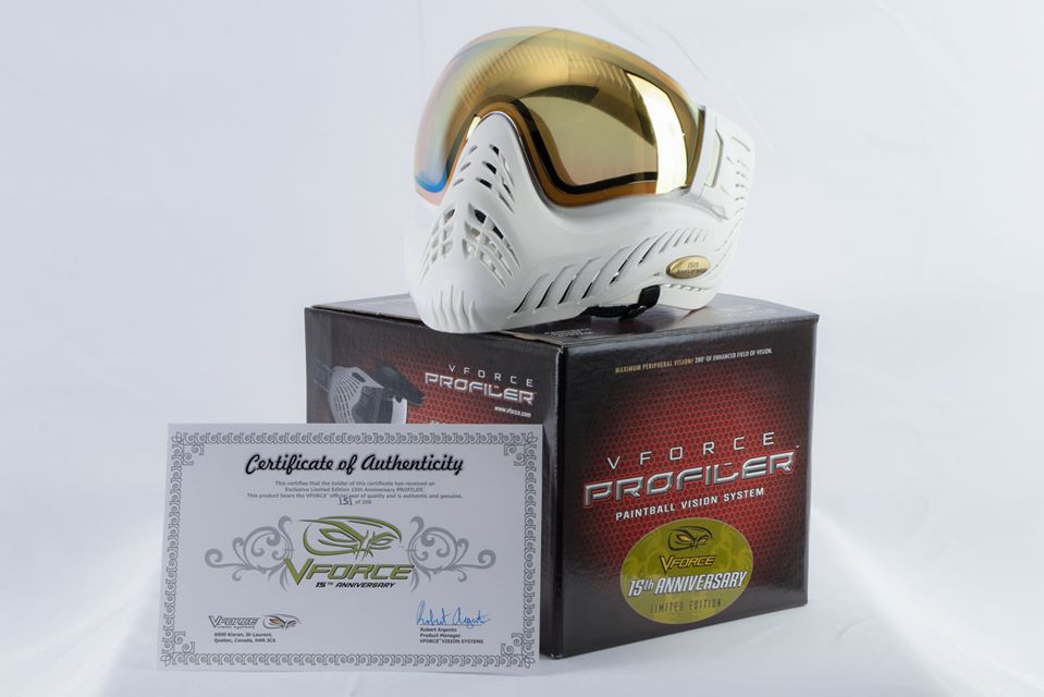 VForce Profiler Mask 15th Anniversary White Gold - 1 of 200 - V-Force