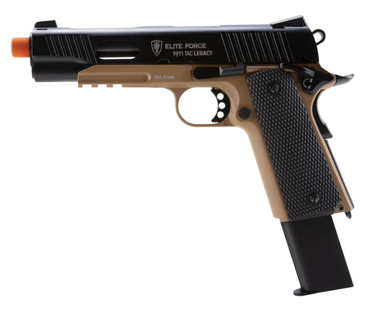 Elite Force 1911 Tac Airsoft Pistol CO2 Blowback - Legacy Edition - Black/Tan