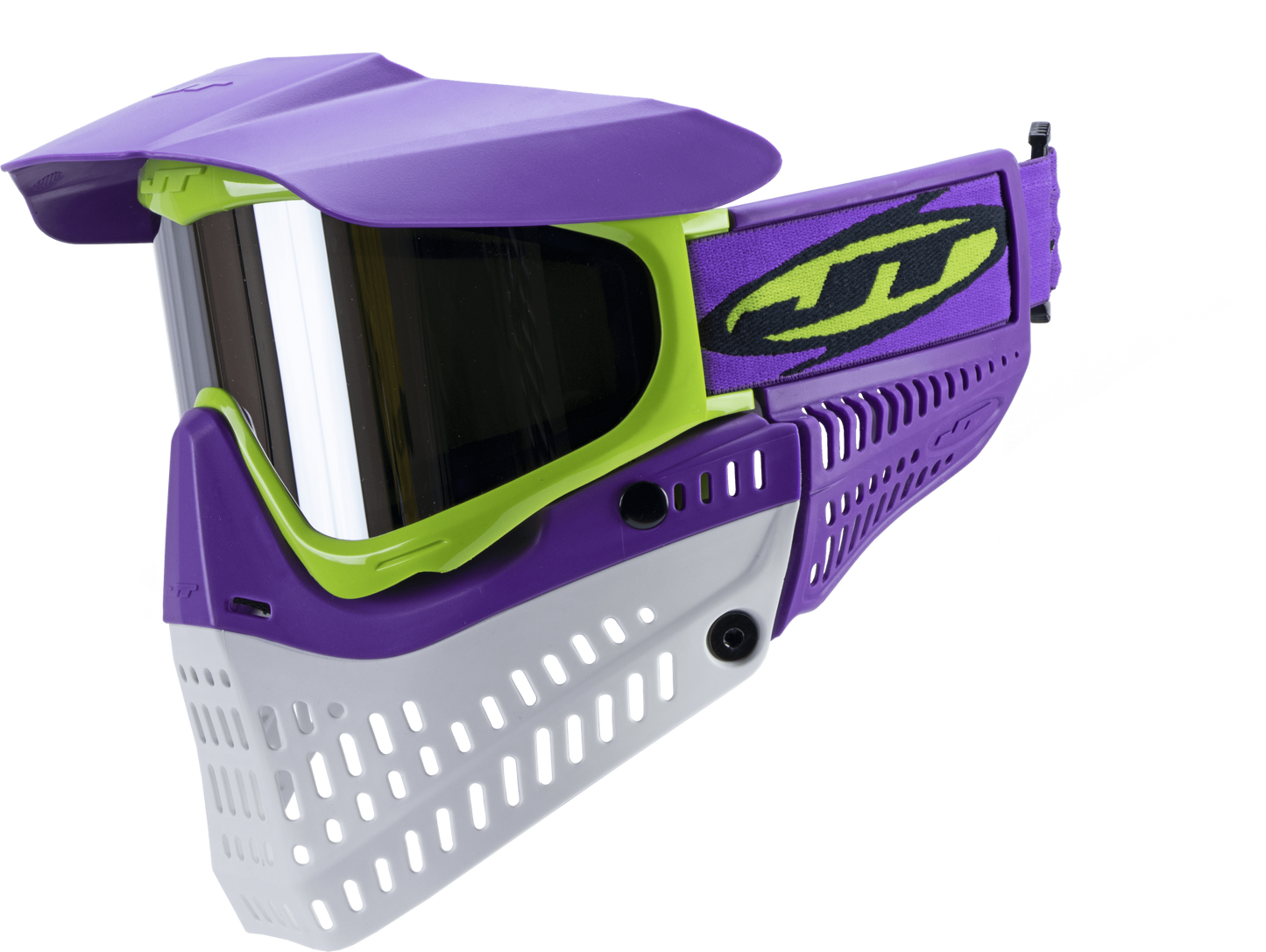JT Spectra Proflex LE Goggle - Purple/Lime/White - w/ Prism 2.0 Chrome Lens - JT