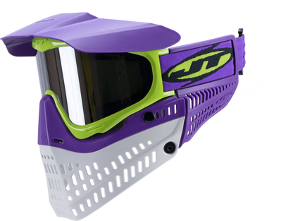 JT Spectra Proflex LE Goggle - Purple/Lime/White - w/ Prism 2.0 Chrome Lens - JT