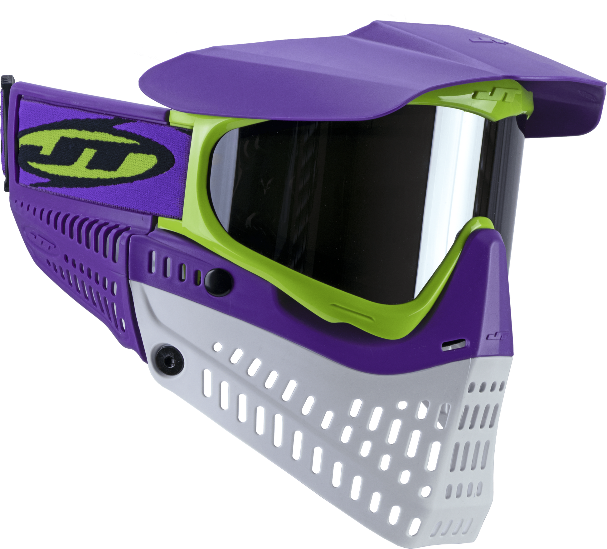 JT Spectra Proflex LE Goggle - Purple/Lime/White - w/ Prism 2.0 Chrome Lens - JT