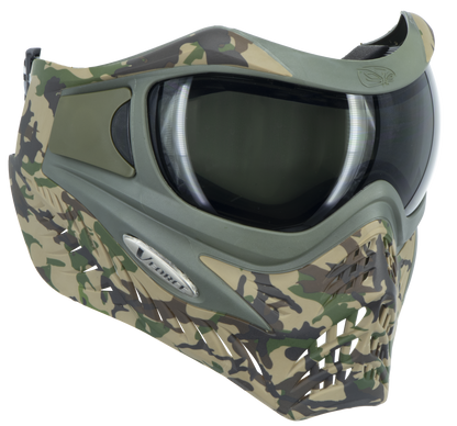 V-Force Grill SE Paintball Mask Goggle - Woodlands Camo w/ Smoke & Clear Lens